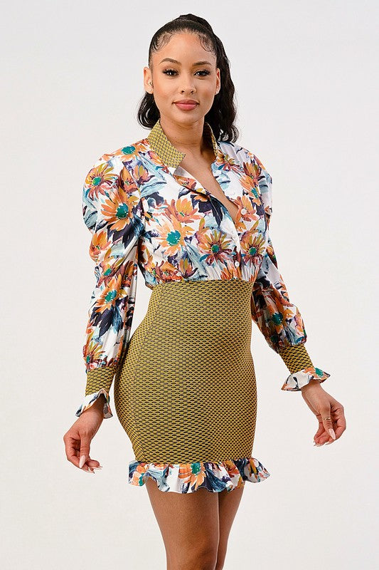 Courage Accompanies Me Everywhere Mini Dress