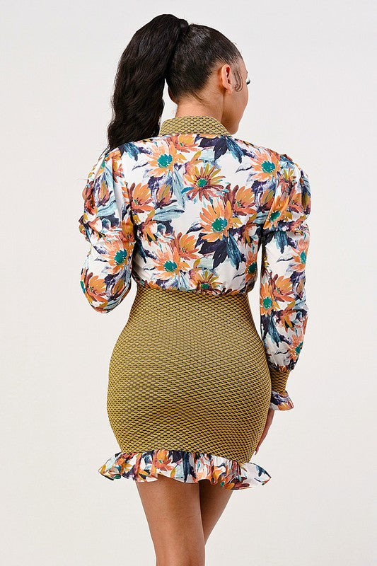Courage Accompanies Me Everywhere Mini Dress