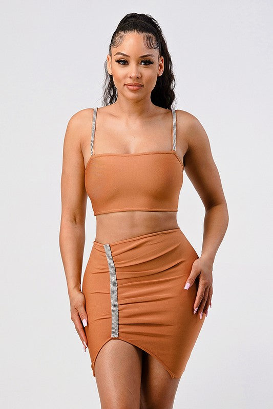 I'm a Diamond In The Rough Bandage Two Piece Set
