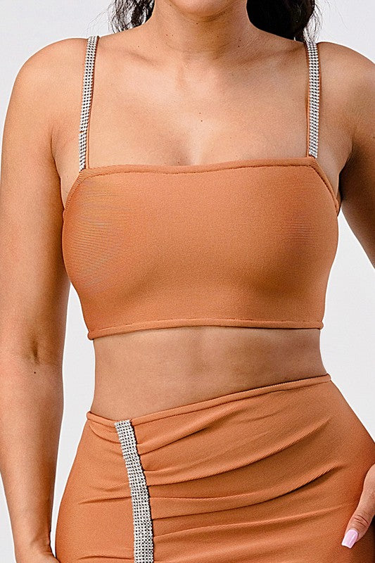 I'm a Diamond In The Rough Bandage Two Piece Set