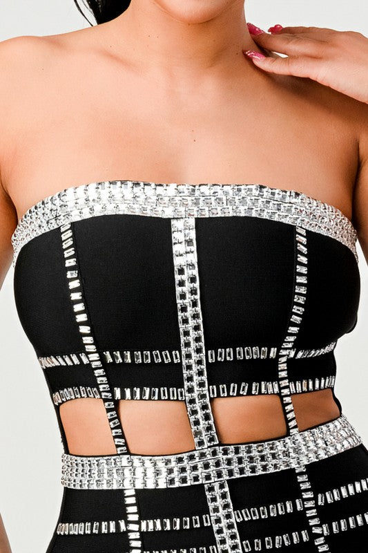 I am Courageous Bandage Mini Dress