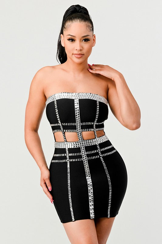 I am Courageous Bandage Mini Dress