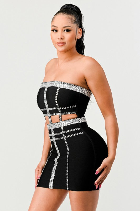 I am Courageous Bandage Mini Dress