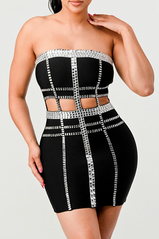I am Courageous Bandage Mini Dress