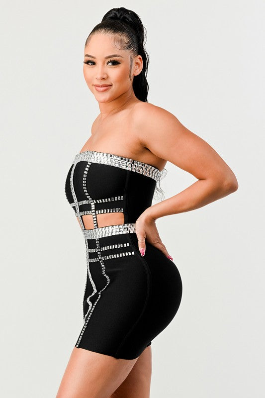 I am Courageous Bandage Mini Dress