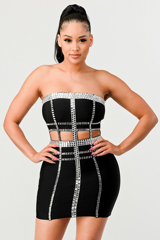 I am Courageous Bandage Mini Dress
