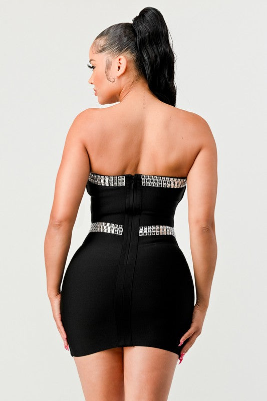 I am Courageous Bandage Mini Dress
