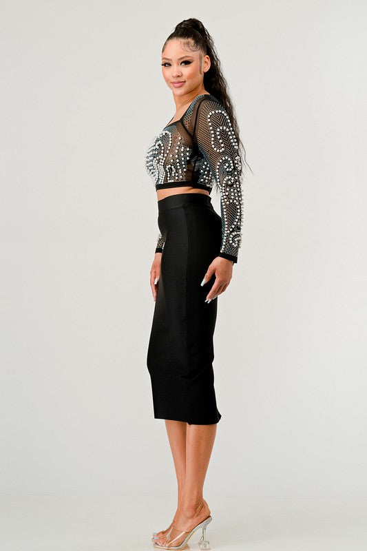 I am Loved Two Piece Midi Skirt Set