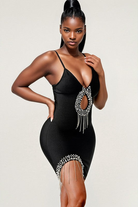 I am Important Bandage Mini Dress