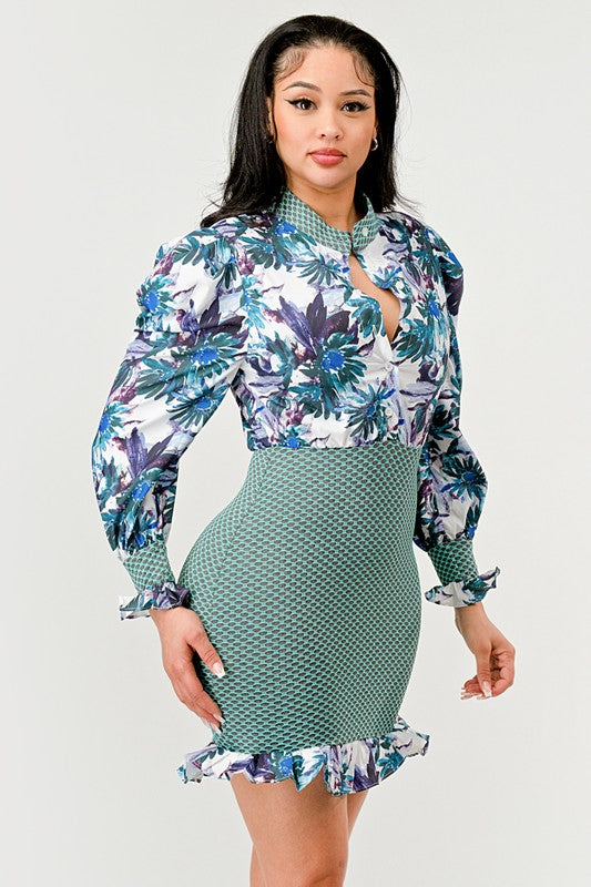 Courage Accompanies Me Everywhere Mini Dress