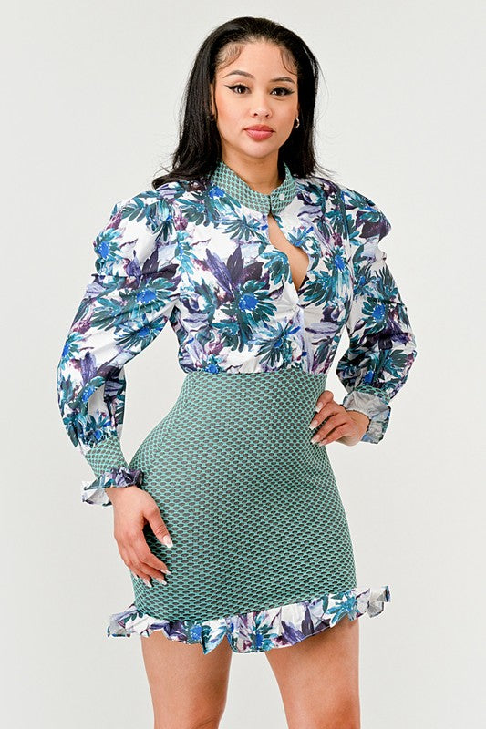 Courage Accompanies Me Everywhere Mini Dress