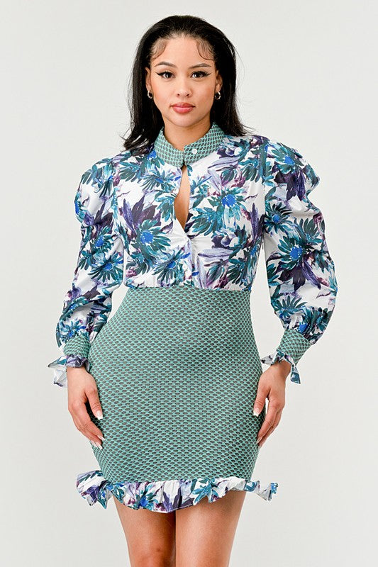 Courage Accompanies Me Everywhere Mini Dress