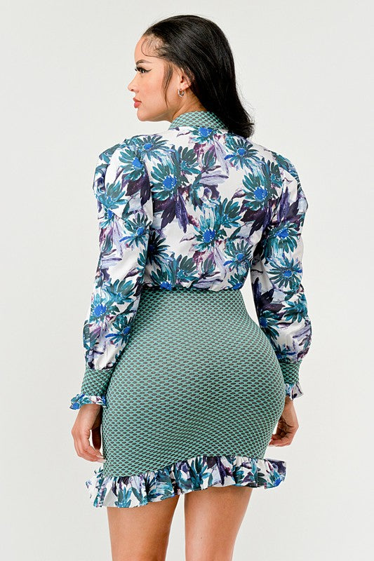 Courage Accompanies Me Everywhere Mini Dress