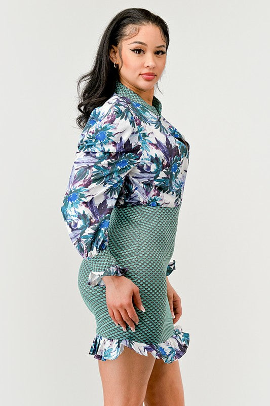 Courage Accompanies Me Everywhere Mini Dress