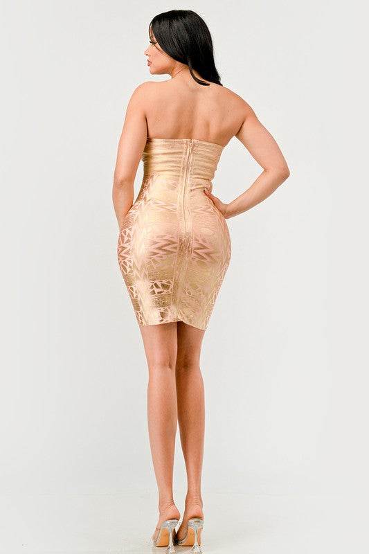 I am Allowed to Feel Good Strapless Dress
