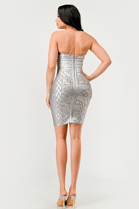 I am Allowed to Feel Good Strapless Dress