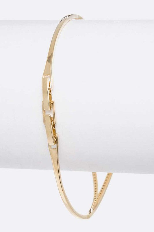 Angelique Cubic Zirconia Minimalist Fashion Bracelet