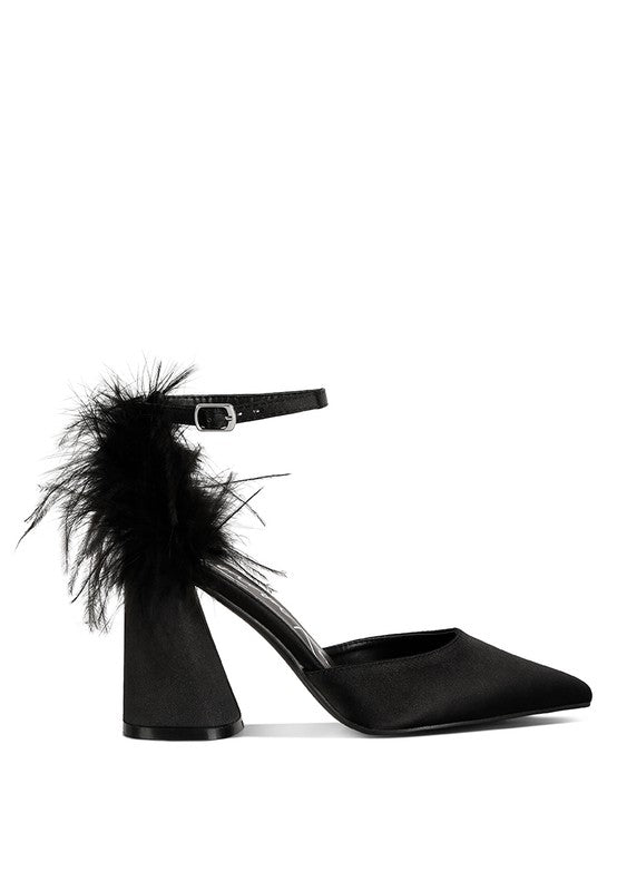 I am Feminine Block Heel Sandals