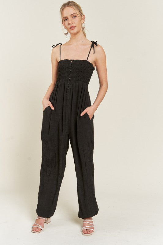 You Are AMAZING Tie Strap Jumpsuit