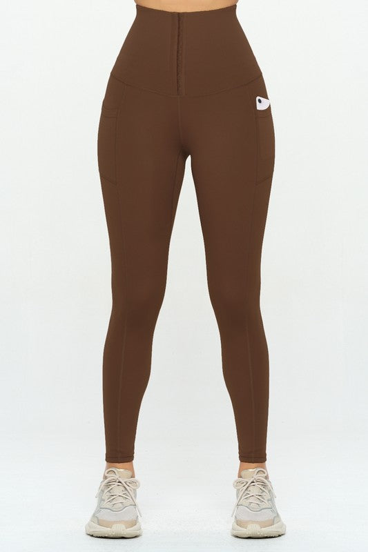 I am Sexy Corset Leggings with Pockets