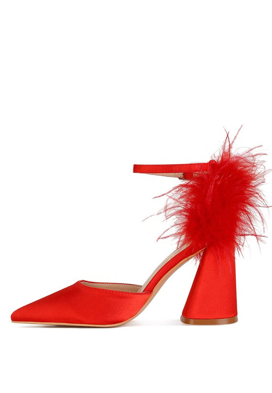 I am Feminine Block Heel Sandals