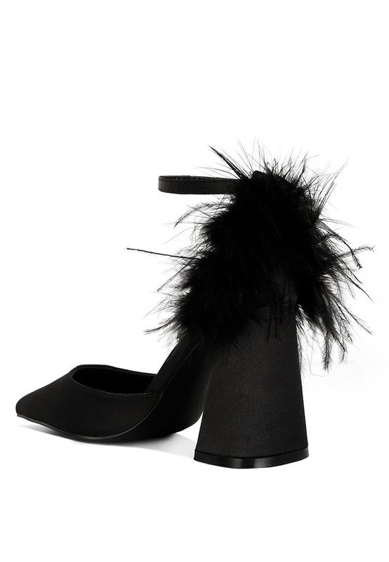 I am Feminine Block Heel Sandals