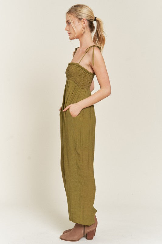 You Are AMAZING Tie Strap Jumpsuit