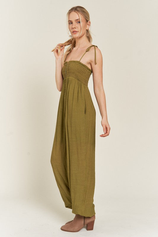 You Are AMAZING Tie Strap Jumpsuit