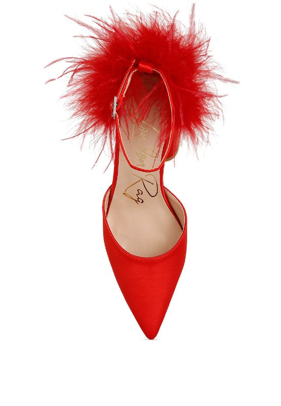 I am Feminine Block Heel Sandals