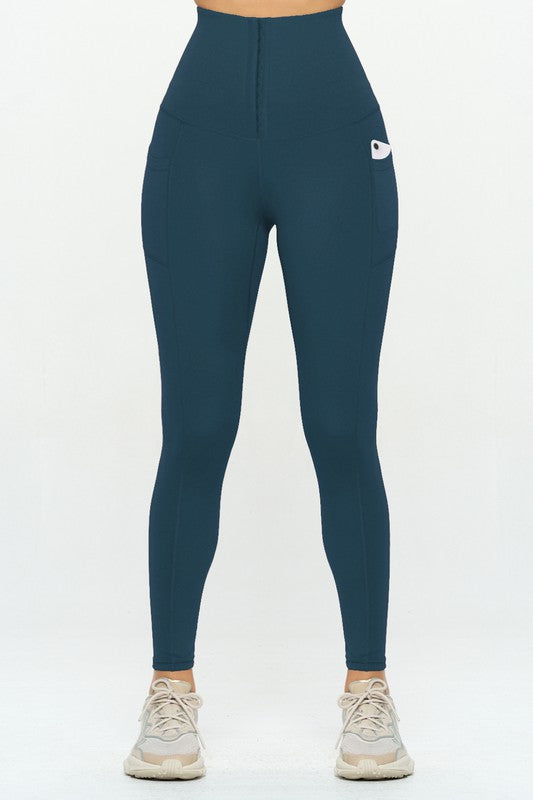 I am Sexy Corset Leggings with Pockets