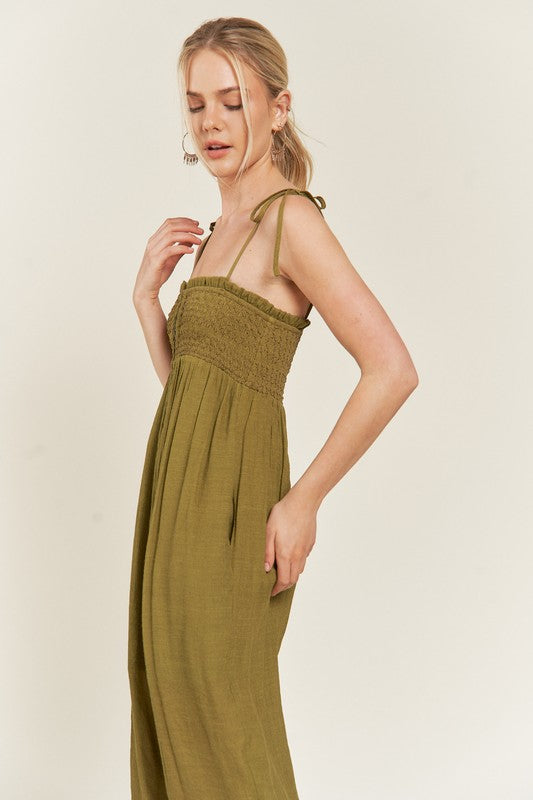 You Are AMAZING Tie Strap Jumpsuit