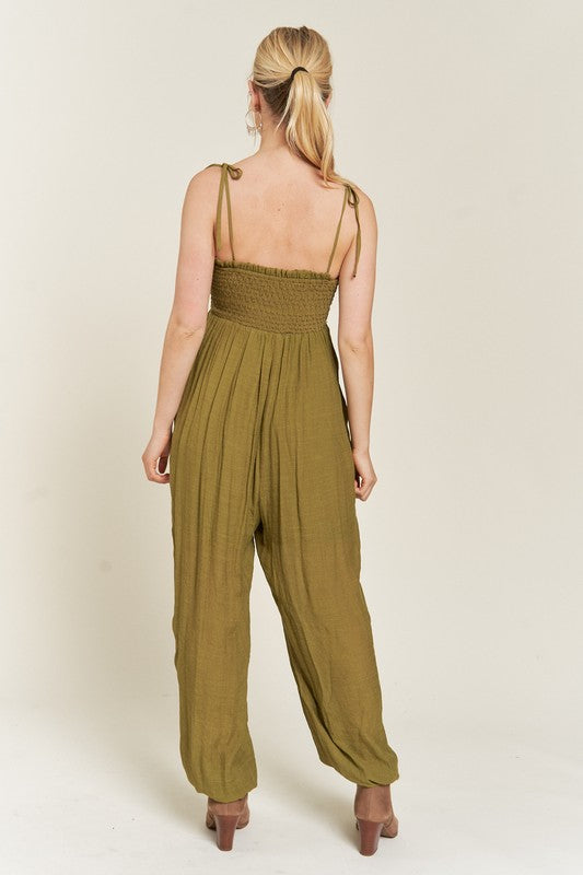 You Are AMAZING Tie Strap Jumpsuit