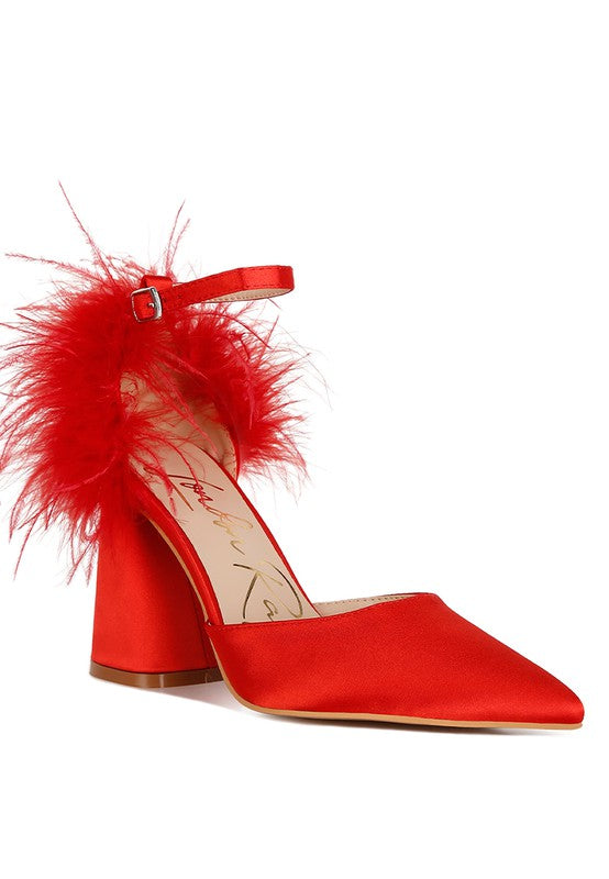 I am Feminine Block Heel Sandals