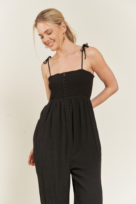 You Are AMAZING Tie Strap Jumpsuit