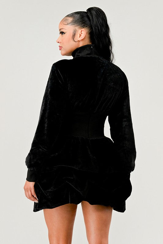 I am Capable Ruffle Long Sleeve Dress