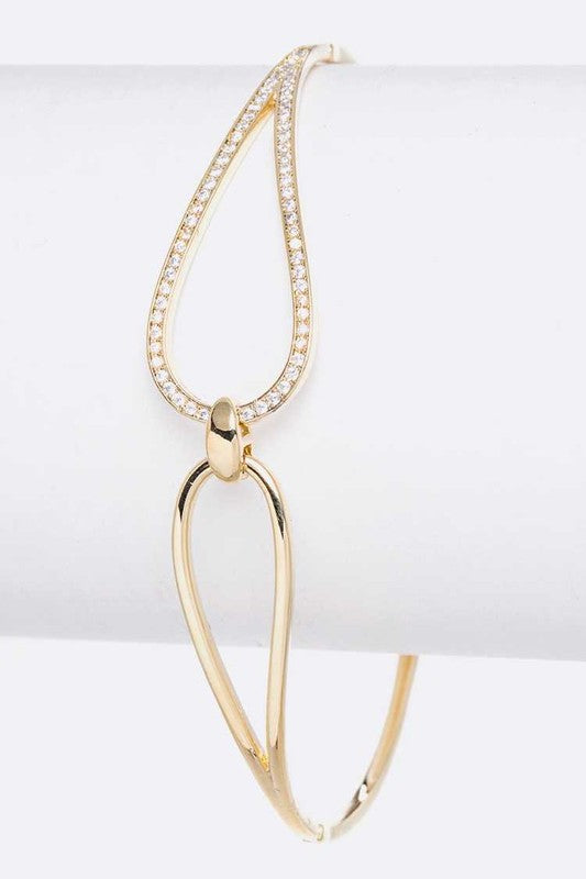 Angelique Cubic Zirconia Minimalist Fashion Bracelet