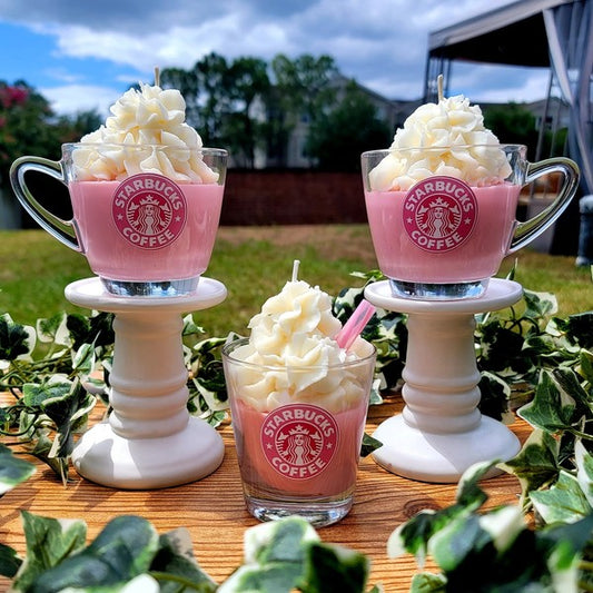 Pink Drink Mug Theme Soy Candle