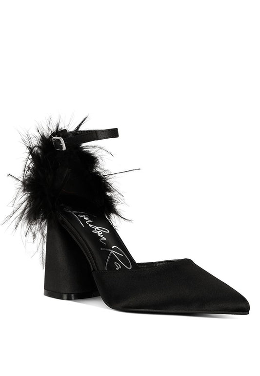 I am Feminine Block Heel Sandals